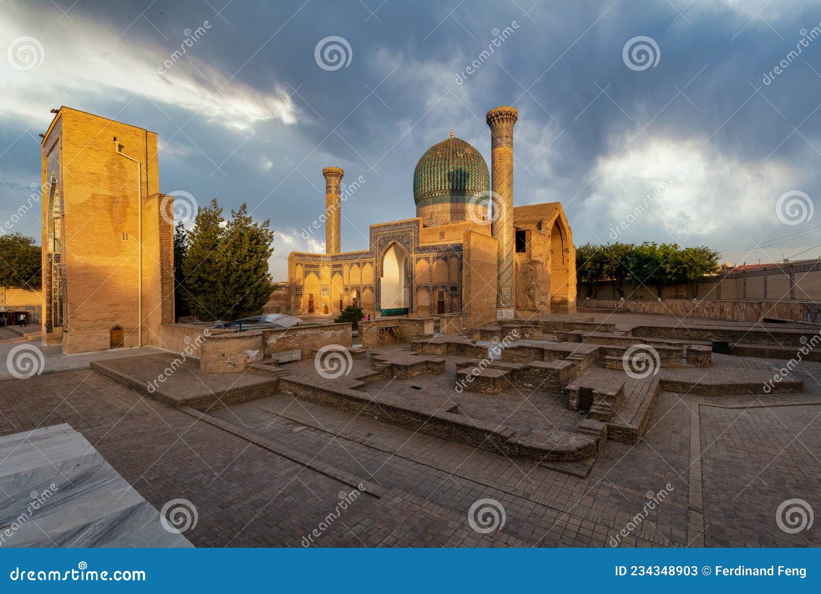 gur-e amir complex, samarkand, uzbekistan